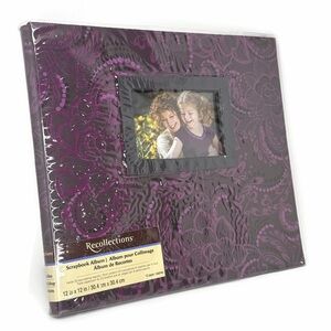 12 x 12 Scrapbook Album Purple Floral
